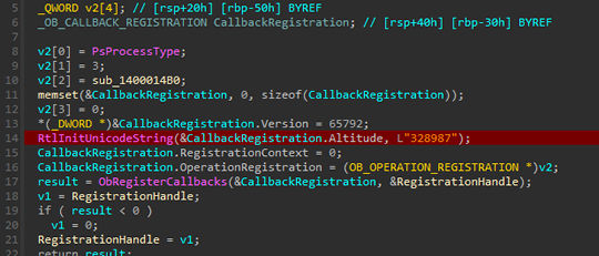 ObRegisterCallbacks